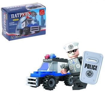 460612   Конструктор «Полицейский джип», 33 детали