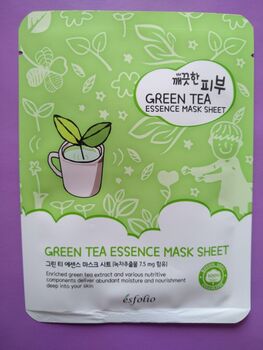 Маска-эссенция ESFOLIO Green tea essence mask shee