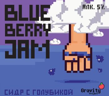 Сидр Gravity Project Blue Berry Jam - Голубика (бу