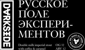 Пиво Darkside Русское Поле Экспериментов (банка 0.