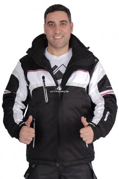 Мужская зимняя горнолыжная куртка черного цвета 16