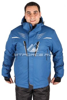 Мужская зимняя горнолыжная куртка синего цвета 155