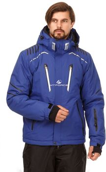 Мужская зимняя горнолыжная куртка синего цвета 174