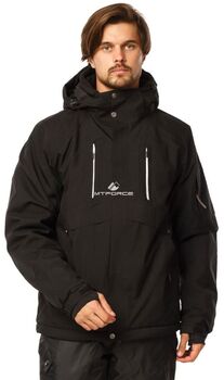 Мужская зимняя горнолыжная куртка черного цвета 17