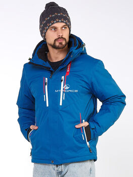 Мужская зимняя горнолыжная куртка синего цвета 196