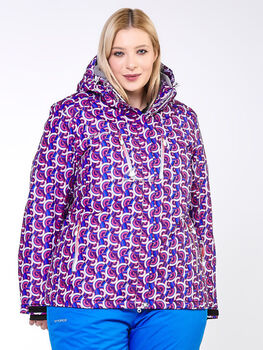 Женская зимняя горнолыжная куртка фиолетового цвет
