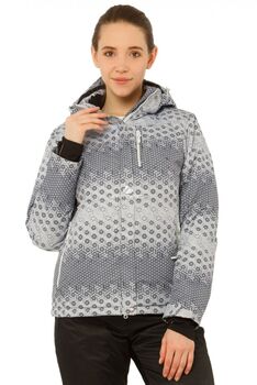 Женская зимняя горнолыжная куртка серого цвета 178