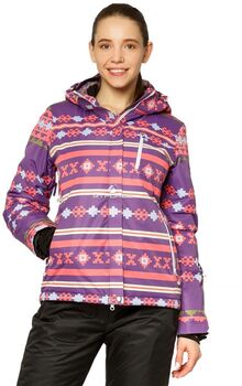 Женская зимняя горнолыжная куртка фиолетового цвет
