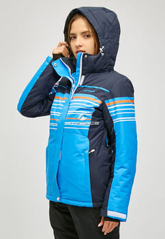 Женская зимняя горнолыжная куртка синего цвета 185