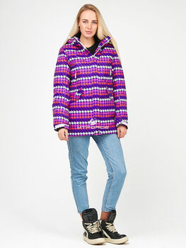 Женская зимняя горнолыжная куртка темно-фиолетовог