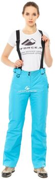 Женские зимние горнолыжные брюки голубого цвета 81