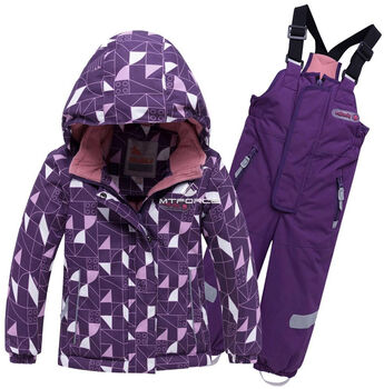 Детский зимний горнолыжный костюм фиолетового цвет