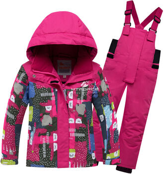 Детский зимний горнолыжный костюм розового цвета 8