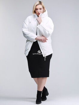 Женская зимняя классика куртка стеганная белого цв