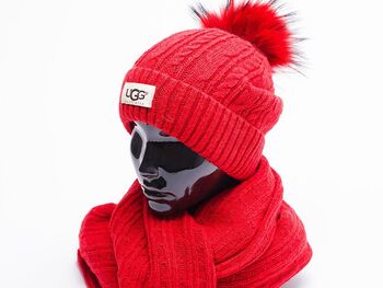 Комплект UGG( шапка,перчатки,шарф )