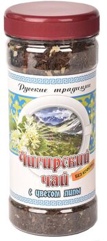 Чигирский чай с цветом липы "Экоцвет", банка ПЭТ, 70 г