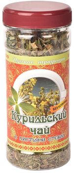 Курильский чай с листями стевии "Экоцвет", банка ПЭТ, 30 г