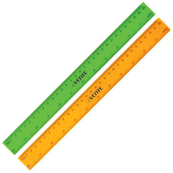 Линейка 30 см Devente флуоресцентная, цвета в ассортименте (арт.5091329)