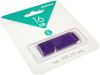 Флэш-диск 16 GB Smart Buy Quartz series Violet (SB16GBQZ-V)