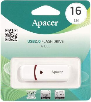 Флэш-диск 16 GB Apacer AH333 White