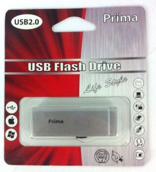 Флэш-диск 16 GB Prima PD-04 Silver