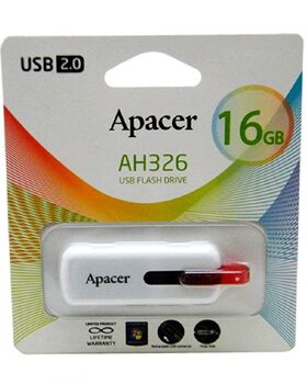 Флэш-диск 16 GB Apacer AH326 Retail White