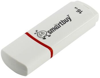 Флэш-диск 16 GB Smart Buy Crown White Compact (SB16GBCRW-W_С)