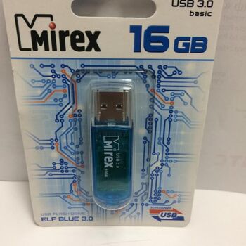 Флэш-диск 16 GB Mirex Elf Blue