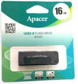Флэш-диск 16 GB Apacer AH325 Retail Black