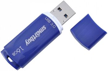 Флэш-диск 16 GB Smart Buy Crown Blue (USB 3.0) (SB16GBCRW-Bl)