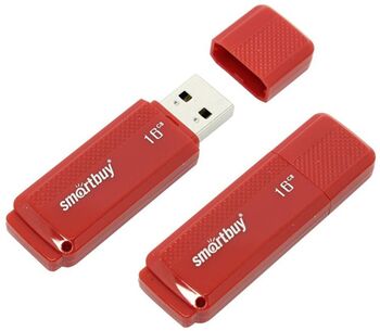 Флэш-диск 16 GB Smart Buy Dock Red (SB16GBDK-R)