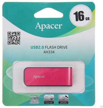 Флэш-диск 16 GB Apacer AH334 Pink