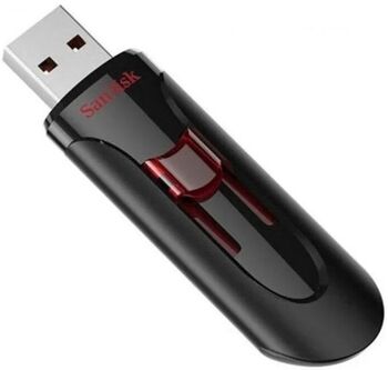 Флэш-диск 16 GB SanDisk CZ600 Cruzer Glide черный (USB 3.0) (SDCZ600-016G-G35)