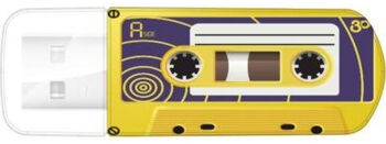 Флэш-диск 32 GB Verbatim Mini Cassette Edition Yellow (49393)