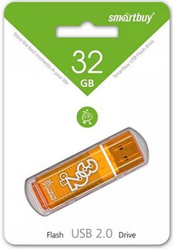 Флэш-диск 32 GB Smart Buy Glossy series Orange (SB32GBGS-Or)