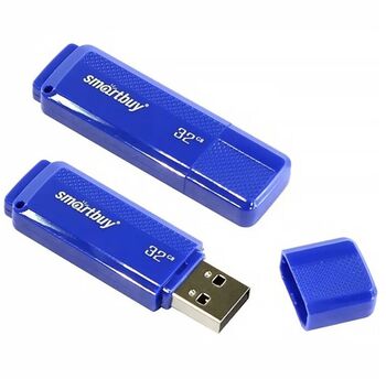 Флэш-диск 32 GB Smart Buy Dock Blue (SB32GBDK-B) (USB 2.0)