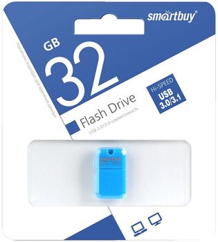 Флэш-диск 32 GB Smart Buy Art Blue (USB 3.0) (SB32GBAB-3)