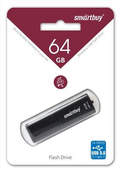 Флэш-диск 64 GB Smart Buy X-Cut Black (SB64GBXC-BL) (USB 3.0)