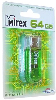 Флэш-диск 64 GB Mirex Elf Green