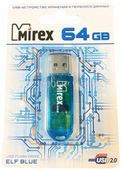 Флэш-диск 64 GB Mirex Elf Blue