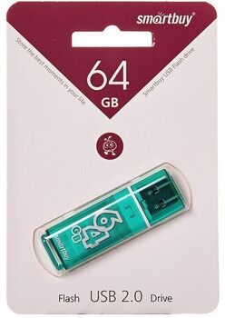 Флэш-диск 64 GB Smart Buy Glossy series Green (SB64GBGS-G)