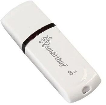 Флэш-диск 08 GB Smart Buy Paean White (SB8GBPN-W)