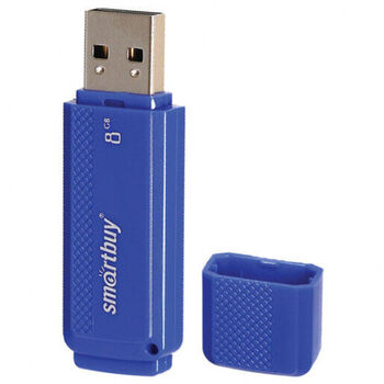 Флэш-диск 08 GB Smart Buy Dock Blue (SB8GBDK-B)