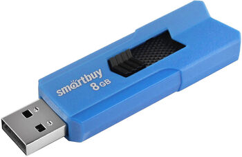 Флэш-диск 08 GB Smart Buy Stream Blue (SB8GBST-B)