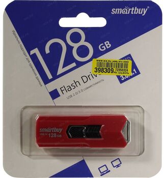 Флэш-диск 128 GB Smart Buy Stream Red (USB 3.0) (SB128GBST-R3)