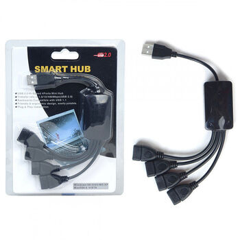 USB-Хаб Smart JC-21515 (USB 2.0, 4 в 1)