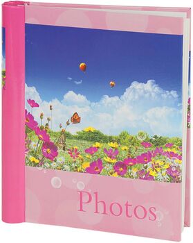 Фотоальбом Brauberg 20 магнитных листов Дивный луг, розовый (23х28) (арт.390686)
