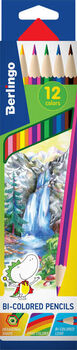 Карандаши цветные Berlingo Водопад с двухцветным грифелем (6 шт., 12 цветов, заточ.) (арт.CP03912)