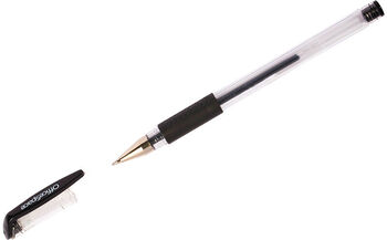 Ручка гелевая OfficeSpace (черная, 0.5 мм, грип) (арт.GLL10_1331)