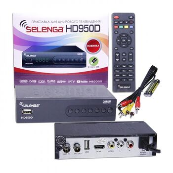 Приставка-ресивер для цифрового TV DVB-T2 Selenga HD950D (1,20)